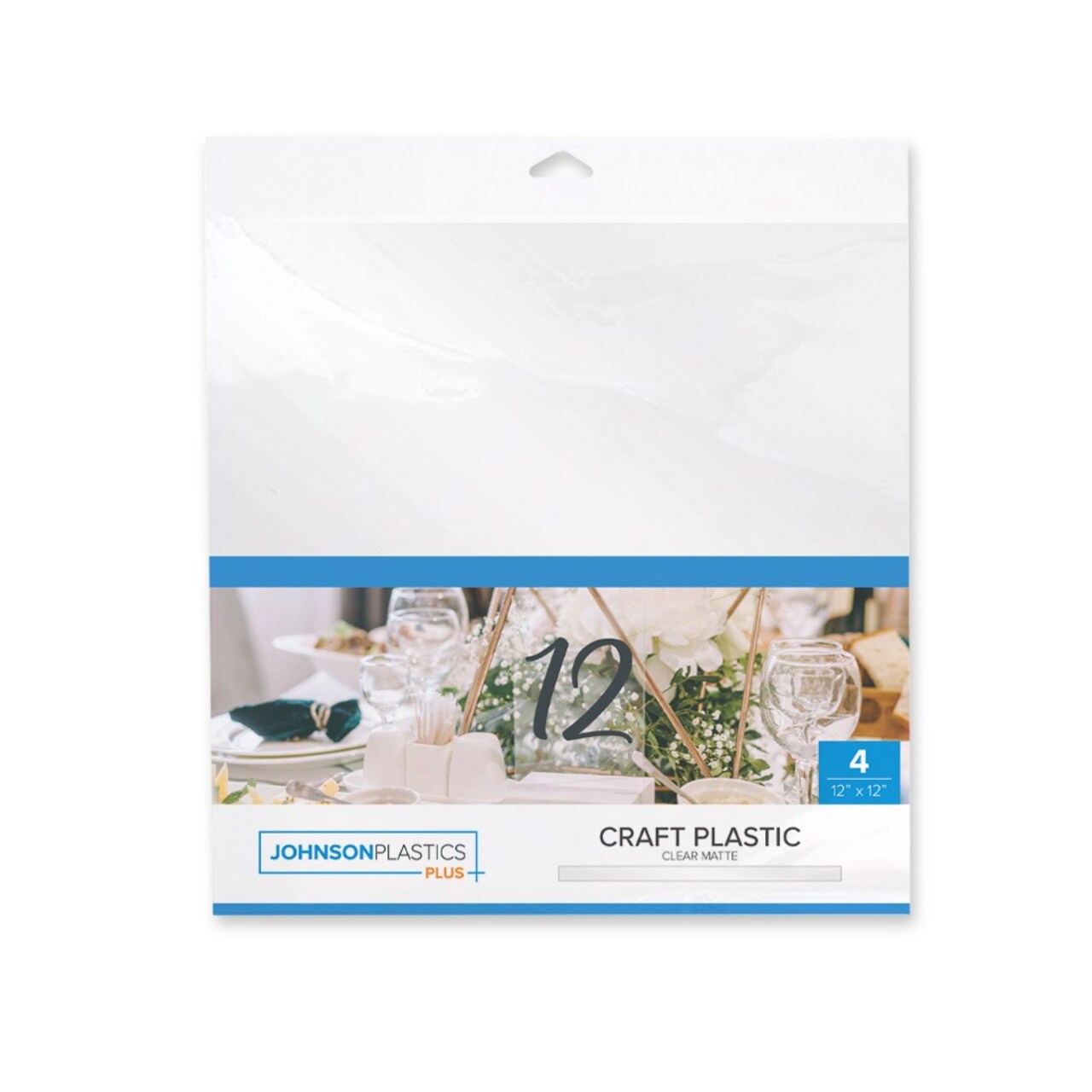 Craft Plastic Sheet Pack, Clear - 4 sheets per pack
